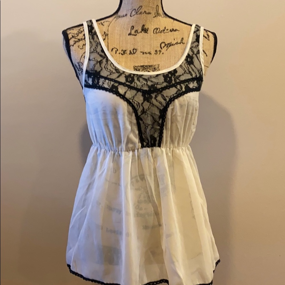 AMERICAN RAG - sheer blouse